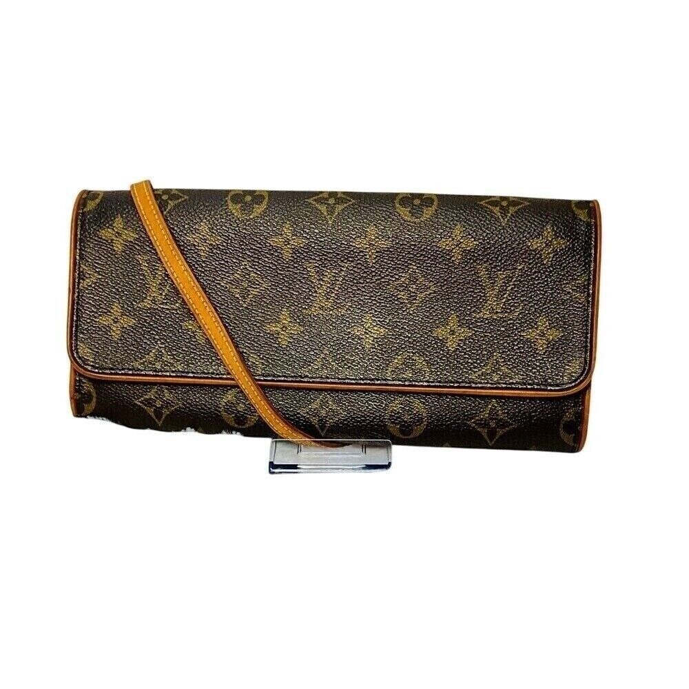 Louis Vuitton Brown and Gold Crossbody Bag